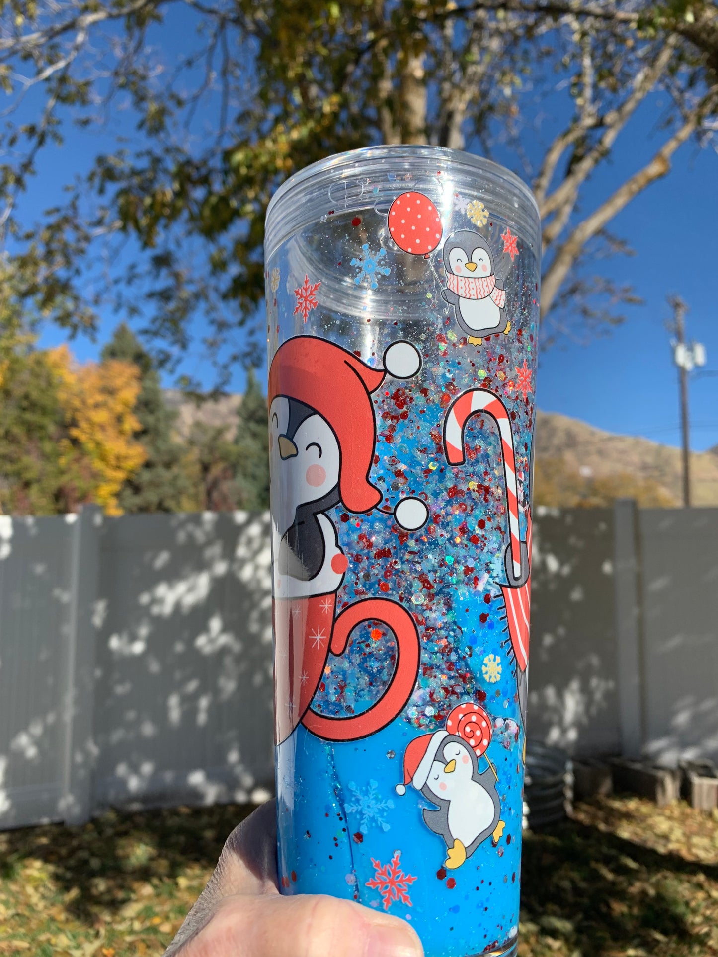 Penguin Lava Drip Tumbler