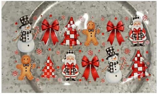 002 Checkered Santa & Friends