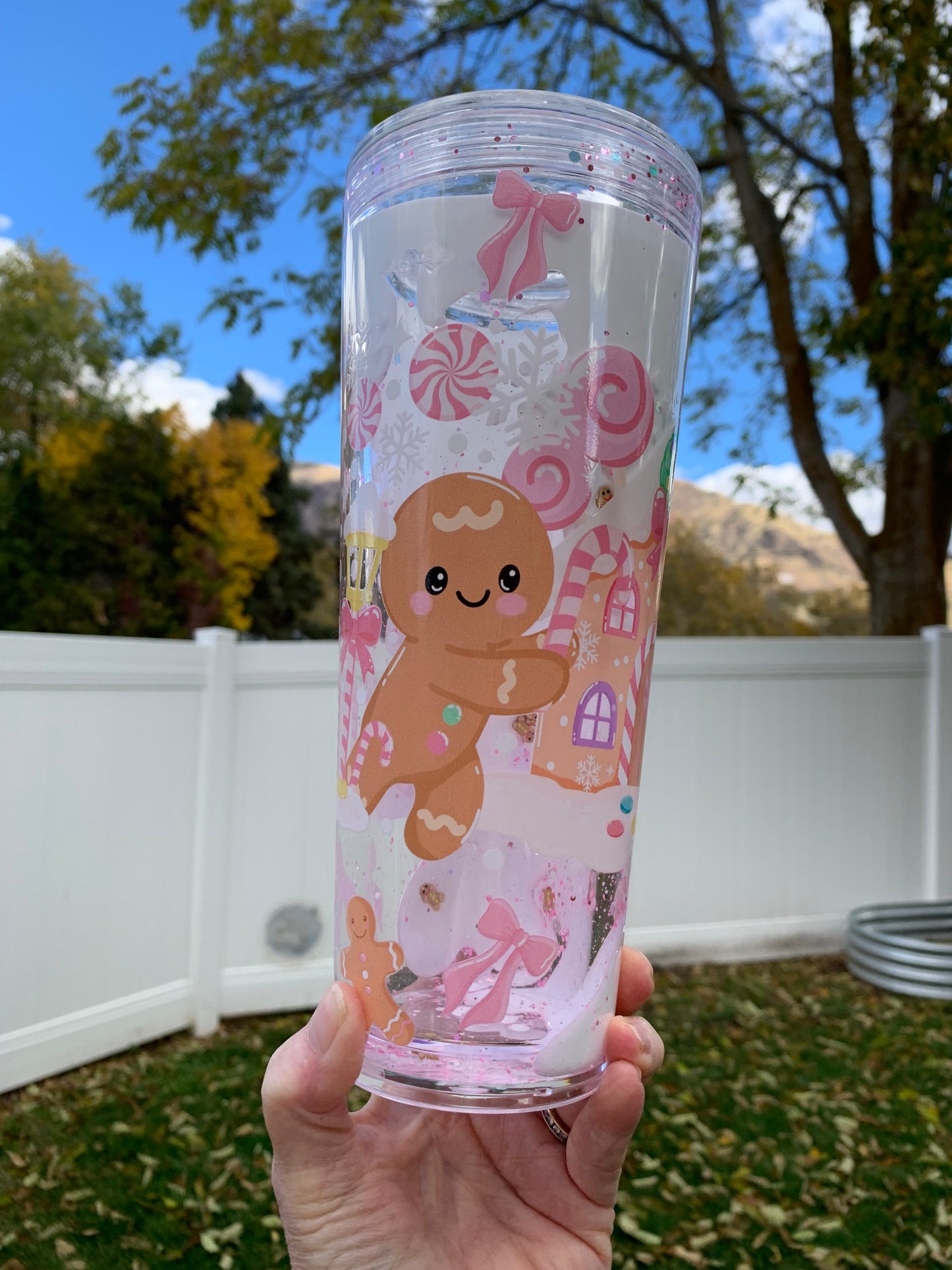 Gingerbread Lava Drip Tumbler