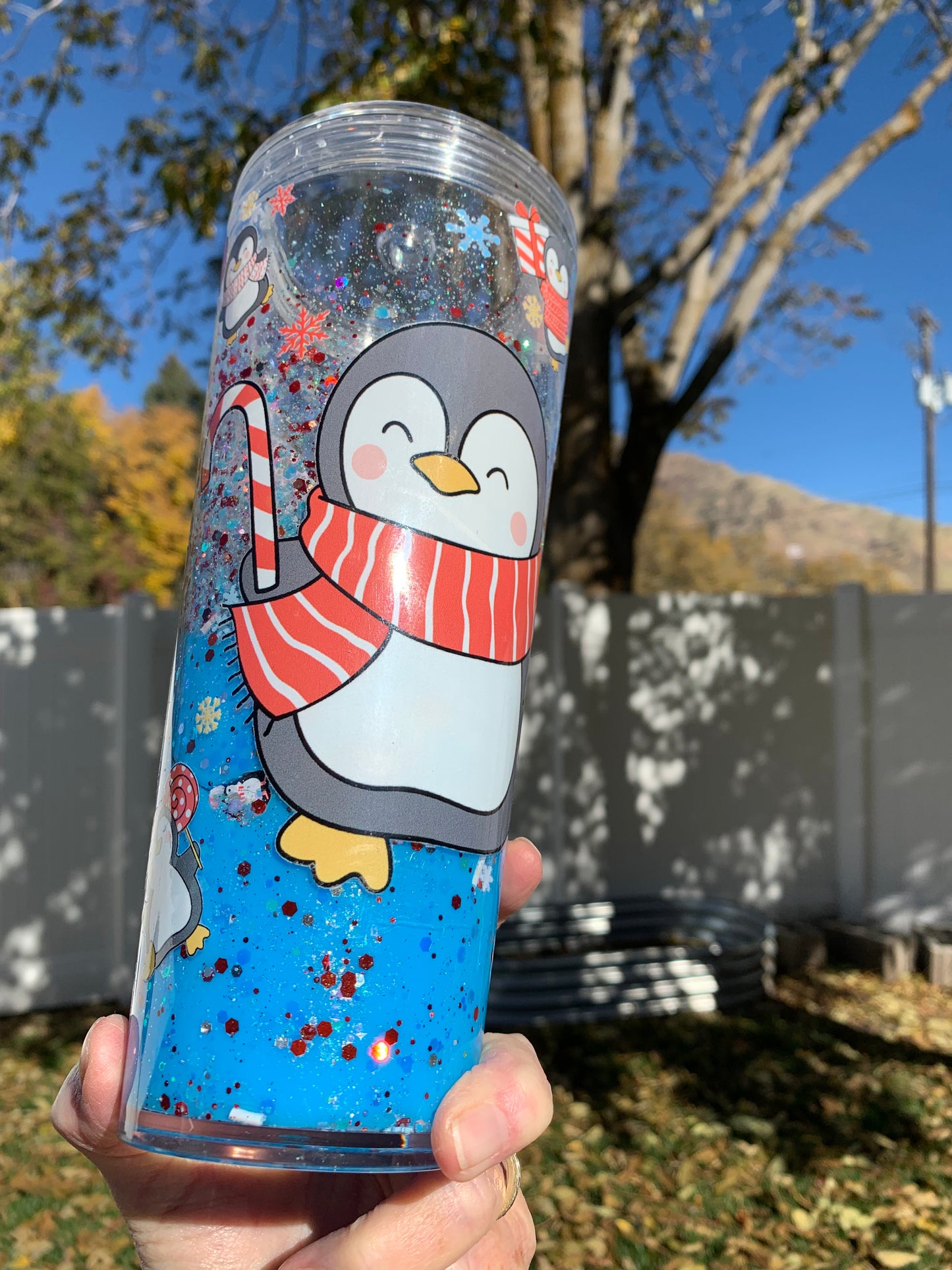 Penguin Lava Drip Tumbler