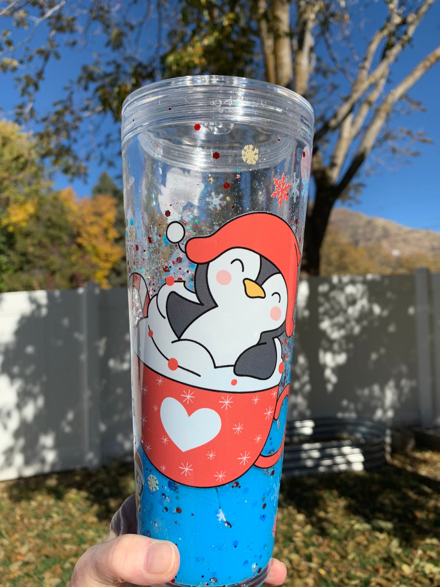 Penguin Lava Drip Tumbler