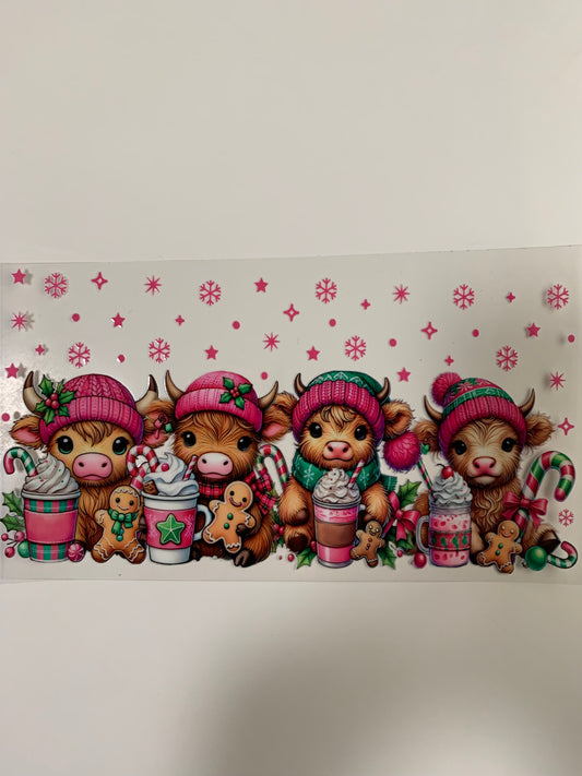 033 Highland Cows with Gingerbread Men