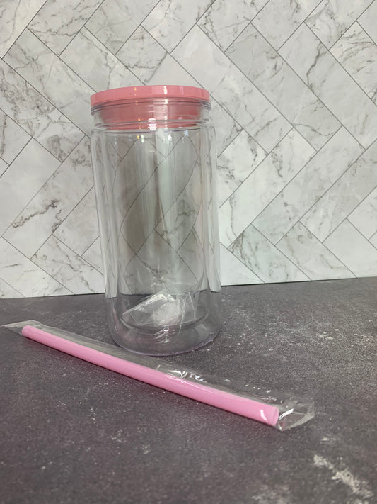 16oz Light Pink Tumbler
